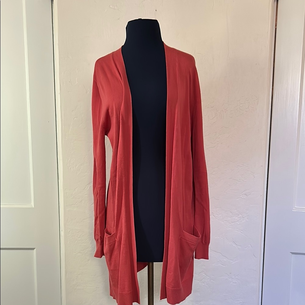 Women's Coral Open Front Cardigan